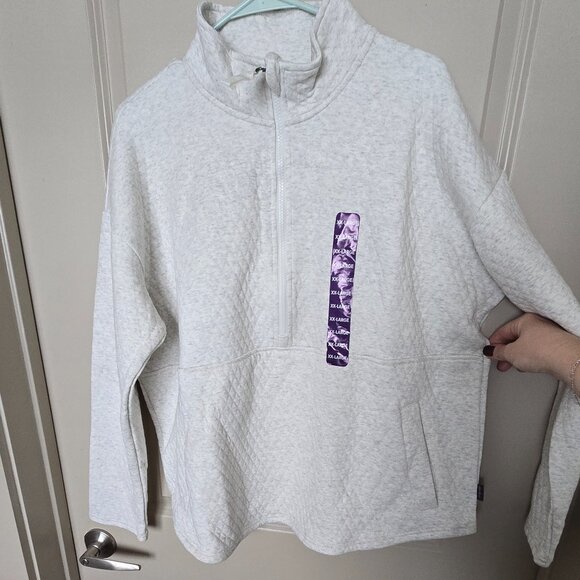 Eddie Bauer Quilted Half Zip - Picture 1 of 5